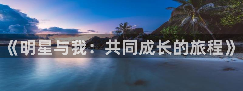 恒盛娱乐登录：《明星与我：共同成长的旅程》